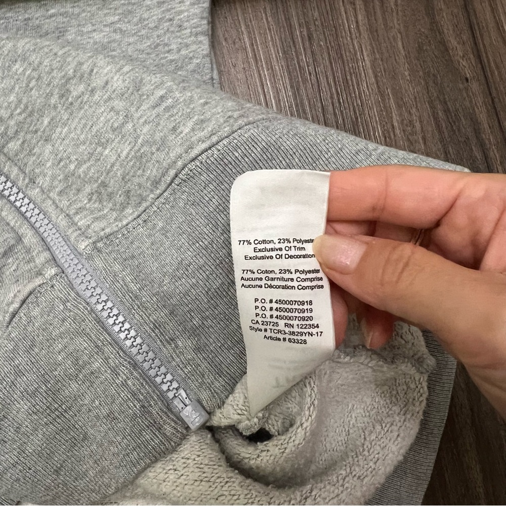 ariztia TNA gray women sz XS oversized hoodie - Picture 8 of 10